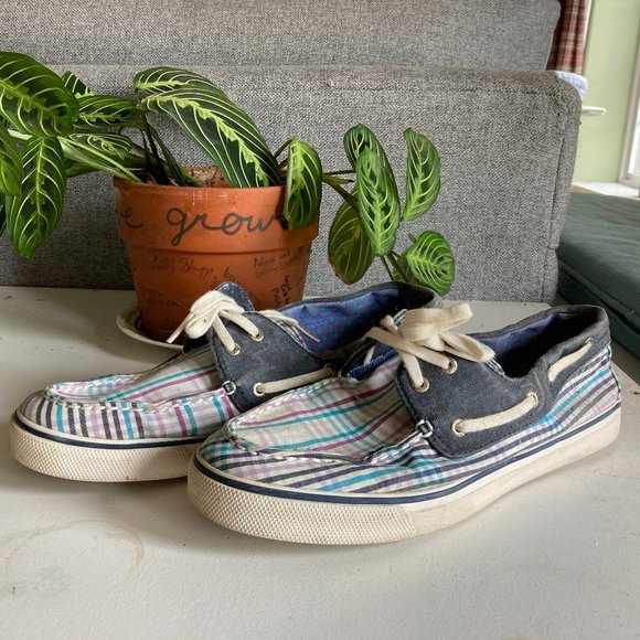 Plaid Sperry Topsiders - Picture 1 of 4